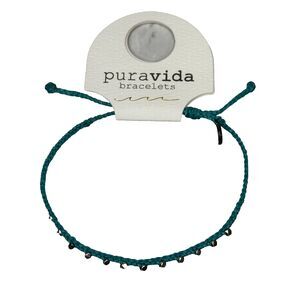 PuraVida Pura Vida Teal Anklet